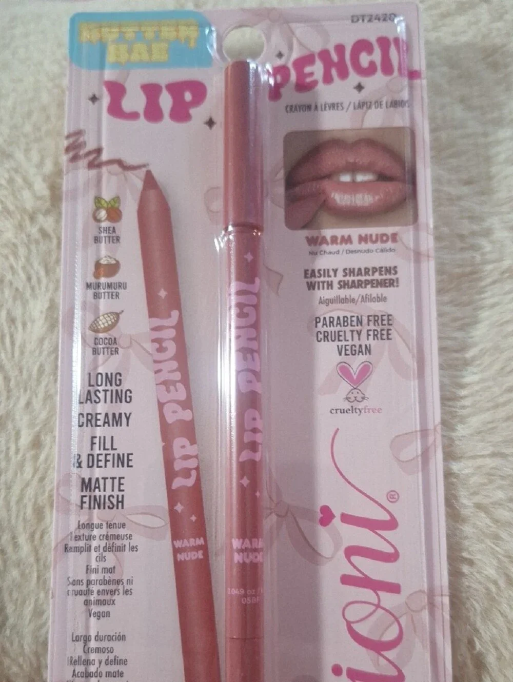 Ioni Butter Balm Lip Treatment Berry Jam, Rose Taupe, Lemon Twist + 3 Lip Liners